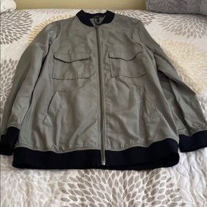 Long bomber jacket